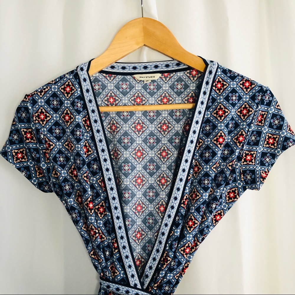 Max studio wrapped dress